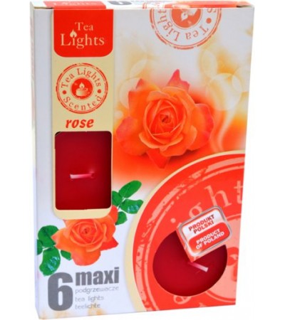 Sviečka čajová 6 kusová MAXI ROSE Sviečka čajová 6 kusová MAXI ROSE